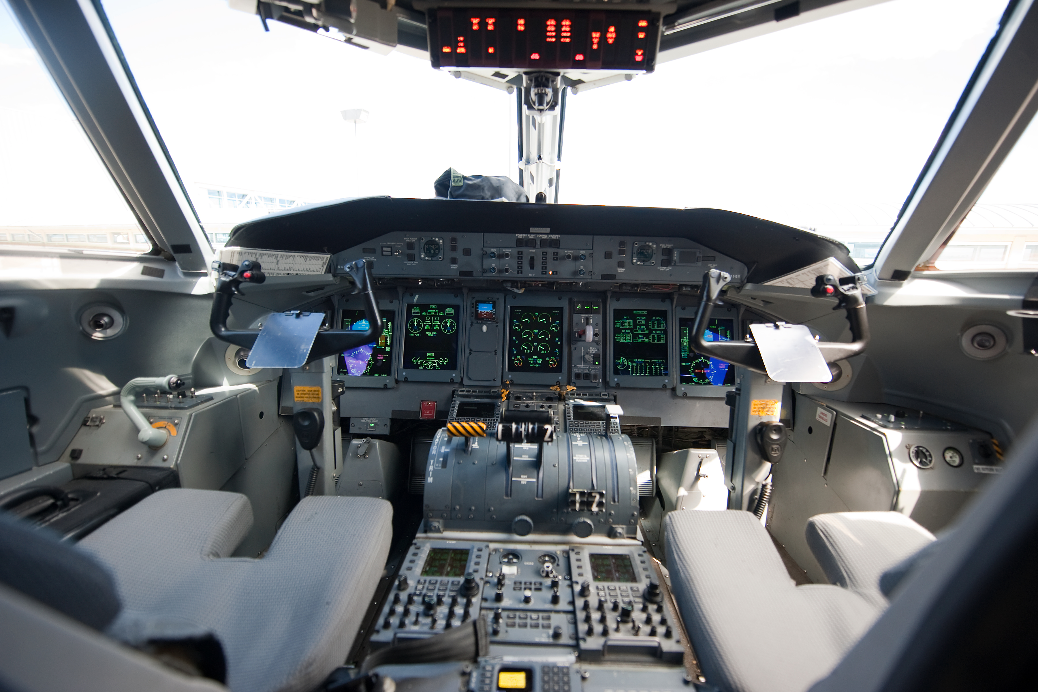 Q400 flight deck