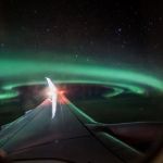 @alaskaair: View from the window seat: @o0orangeliu captured the Aurora Borealis (Northern Lights) on her flight from Fairbanks to Seattle last month. #iFlyAlaska #NorthernLights #AvGeek